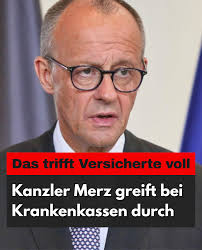 Fiese Überraschung für Millionen Versicherte: Kanzler Merz plant harte  Einschnitte bei den Krankenkassen! Alle Infos im 1. Kommentar 👇👇