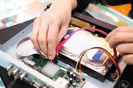 Repair Of Digital Video Recorder. Hdd. Dvr. Stock Photo, Picture And  Royalty Free Image. Image 124177298.
