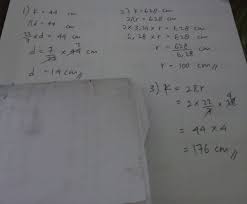 K = π d = 22/7 x 28 = 88 cm. 1 Sebuah Lingkaran Mempunyai Keliling 44 Cm Hitung Lah Diameter Lingkaran 2 Sebuah Lingkaran Brainly Co Id