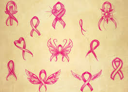 Lavender color is supposed to represent cancer in general, with yellow for cancer of the bladder, gray is for the brain, pink is for breast cancer, cervical by white, childhood cancer by gold, dark blue for colon and so on. Phoenix Rising Tattoo Studio Since Seeing October Is Breast Cancer Awareness Month We Will Be Running A Half Off Special For Breast Cancer Ribbon Tattoo S Price Is Half Of Any Ribbon
