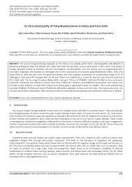 Vero cell a lineage of cells used in cell cultures and isolated from kidney epithelial cells of the african green monkey (cercopithecus aethiops). Http Www Issr Journals Org Links Papers Php Journal Ijias Application Pdf Article Ijias 13 358 01
