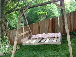 On these joints, i used 2″ finish nails. 40 Diy Pallet Swing Ideas 99 Pallets Pallet Swing Diy Pallet Swing Pallet Diy