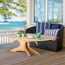 Each table is constructed with a classic wooden surfboard inspired top with a wooden fin. Drink In These Decadent Diy Coffee Table Ideas Top Reveal Surfboard Table Diy Coffee Table Plans Diy Coffee Table