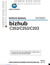 Konica minolta c353 series xps. Konica Minolta Bizhub C203 Series Manuals Manualslib