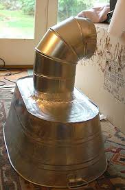 lampwork vent hood using a galvanized