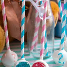 Dip oreo's in the chocolate melts and add. Gender Reveal Cake Pops Recipe Queenslee Appetit