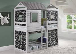 Lowest Price Donco Kids Deer Blind Bunk Loft Bed Light Grey 1370 Ttlg Hipbeds Hipbeds Com