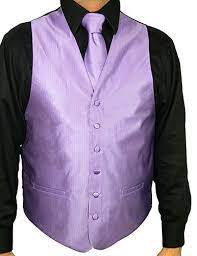 Ridged Pattern Light Purple Vest Set Purple Vests Mens Dress Vests Purple Tuxedo