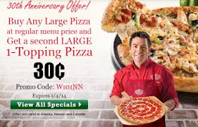Papa Johns Buy One Large Pizza Get One For 30 Cents W Promo Code Exp 1 4 Large Pizza Papa Johns Fast Food Places