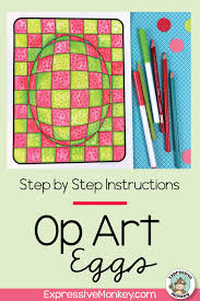 Op Art Eggs How To Draw Op Art Op Art Lessons Elementary Art Classroom