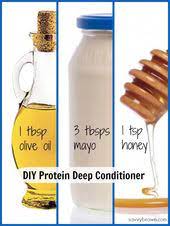 Diy Deep Hair Conditioner Add Honey Mayo Olive Oil To Any Conditioner Leave On For 1 2 Hr Wash Deep Hair Conditioner Natural Hair Styles Diy Hair Treatment