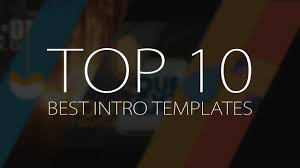 Live streaming, or post production. Top 10 Best Motion Graphics Intro Templates April 2017 Free After Effects Youtube
