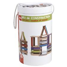 Jeu De Construction En Bois 200 Pieces Jouet En Bois Jouets Premier Age Jouets Gifi Jeu De Construction Construction Bois Jeux Creatif