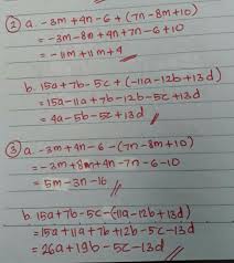 Tentukan Penjumlahan Bentuk Aljabar Berikut A 3m 4n 6 Dengan 7n 8m 10b 15a 76 5c Brainly Co Id