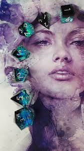 Jeu de dés D&D Raz de marée à bord tranchant fait main pour jeux de rôle  sur table