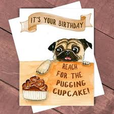 Notecards Greeting Cards Pug Birthday Card Handmade Dog Lover Card Karen Sue Studios Handmade Greeting Card Handmade Products Karen, when you think you're lonely, remember that you have me as a friend! siles costa