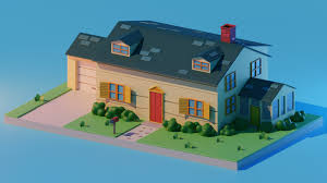 Artstation Low Poly Family Guy House