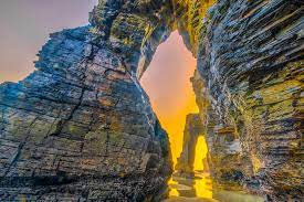 It is the name given by the tourism industry to praia de augas santas. 239 Cathedral Beach Spain Tom Till Photography