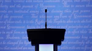 Debate election on a world background, 3d rendering. Nbc Sets Lineups For First Round Of 2020 Democratic Debates Axios