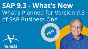 whats planned for sap business one sap 9 3