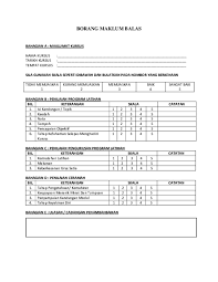 Panduan laporan maklum balas pemerhatian audit. Doc Contoh Borang Maklum Balas Alyaa I Mohd Razali Academia Edu