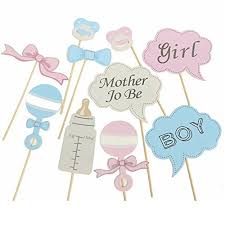 Check spelling or type a new query. Babies Bloom Photo Booth Props Diy Bottle Baby Shower Boy Girl Birthday Favor Gift Set Amazon In Home Kitchen