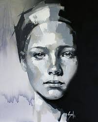 Black And White Portrait Drawing S Smook Portrait Painting Portrait Art Abstract Portrait