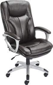 Take from this what you will. Best Buy True Innovations Simply Comfortable Bonded Leather Executive Chair Roasted Chestnut 40592