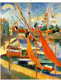 Peinture Francaise Le 14 Juillet A Saint Tropez 1905 Henri Manguin Fauvist Art Painting Fauvist