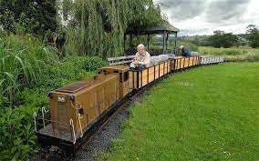 Accountant 80 Puts Railway Through Back Garden Garden Railroad Garden Railway Ride On Train