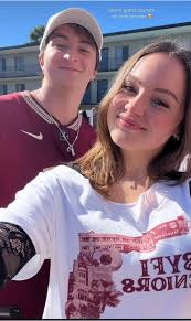 Senior game for my girl best part my youngest is there too ! Happy they got  a win GO NOLES ♥️💛🍢