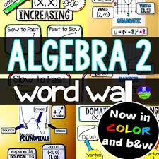 Algebra 2 Word Wall Algebra Word Wall Quadratics