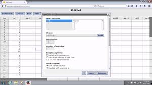 How To Create A Random Sample Using Statcrunch Statistics