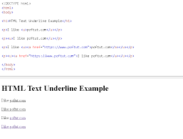 The text blinks (alternates between visible and invisible). Html Underline Tag Tutorial With Examples Poftut