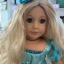 American Girl Caroline blue ball gown and beautiful doll