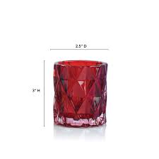 Shopacandle is the best place to buy red glass lip votive candle holders. Sunset Glass Votive Candle Holder Small Red Impulse