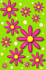 Find the best pink and lime green wallpaper on getwallpapers. Scrapbooking Background Has Hot Pink Daisies And White Dots Backed Stock Photo Picture And Royalty Free Image Image 15023709