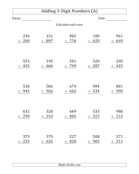 3 digit subtraction with borrowing. 3 Digit Addition Worksheets Pdf Addition Worksheets Aid Pupils Learn A Fresh Concept A Addition With Regrouping Worksheets Addition Worksheets Math Worksheet