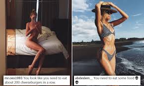 Hottest pictures of elsa hosk. Elsa Hosk Is Being Body Shamed For Being Too Thin Daily Mail Online