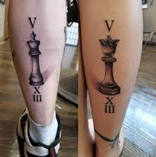 A king chess piece is a statement of power and authority in a world that respects logic and reasoning above almost anything else. 165 Matching King And Queen Tattoos For Couples 2020