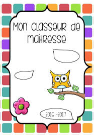 Ma Classe Mon Classeur De Maitresse Crapouilleries Classeur Journal De Classe Journal De Classe Enseignant