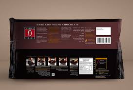 Coklat compound/ coklat couverture padat yang di cetak berbentuk batangan atau blok. Dark Compound Chocolate Master Baker Tulip Chocolate