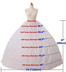 6 Hoop Crinoline Full A Line Floor Length Bridal Dress Gown Skirt Slip Petticoat Petticoat Pattern Skirt Patterns Sewing Crinoline Dress