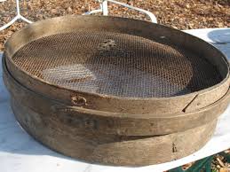 Sale Half Off French Antique Wood Sieve Large Sifter Metal Etsy How To Antique Wood French Antiques Metal Screen