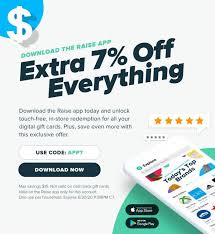 Add items to your cart, then enter the promo code at the checkout screen. Expired Raise Save 7 Off All Gift Cards In App With Promo Code App7 Targeted Gc Galore