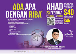 Dalam agama islam, riba adalah praktik yang diharamkan. Ada Apa Dengan Riba Kursus Kewangan Dalam Islam Event Islamicevents Sg