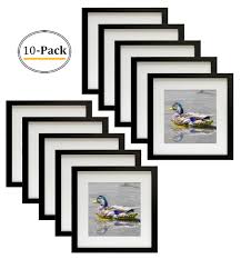 Some frames measure 16x16 and feature a matting board that protects your print. 12x12 Frame For 8x8 Picture Black Wood 10 Pcs Per Box Mat Board Center