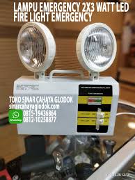 Lampu emergency sx 25w ledrp19.500: Jual Lampu Darurat Led 2x3 Watt Fire Emergency Sinar Cahaya
