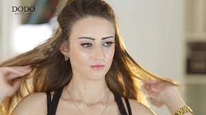 اكستنشن نصف باروكه وصله شعر طبيعي 50 سم 250 جرام من دودو هير ستايل للطلب