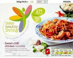 Tesco Healthy Living Meal Sweet Chilli Chicken Sweet Chilli Slimming World Syns